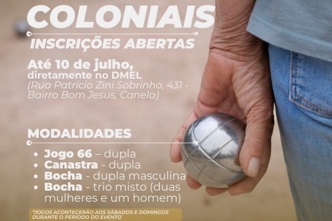 Abertas as inscrições para os Jogos Coloniais da 32ª Festa Colonial de Canela