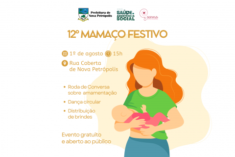 Nova Petrópolis realiza 12º Mamaço Festivo no dia 1º de agosto