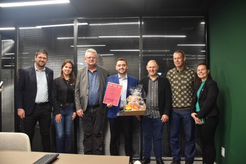 Comitiva de Nova Petrópolis convida vice-governador do Rio Grande do Sul para a 28ª Feira do Livro e Abertura da Colheita do Mel das Meliponas